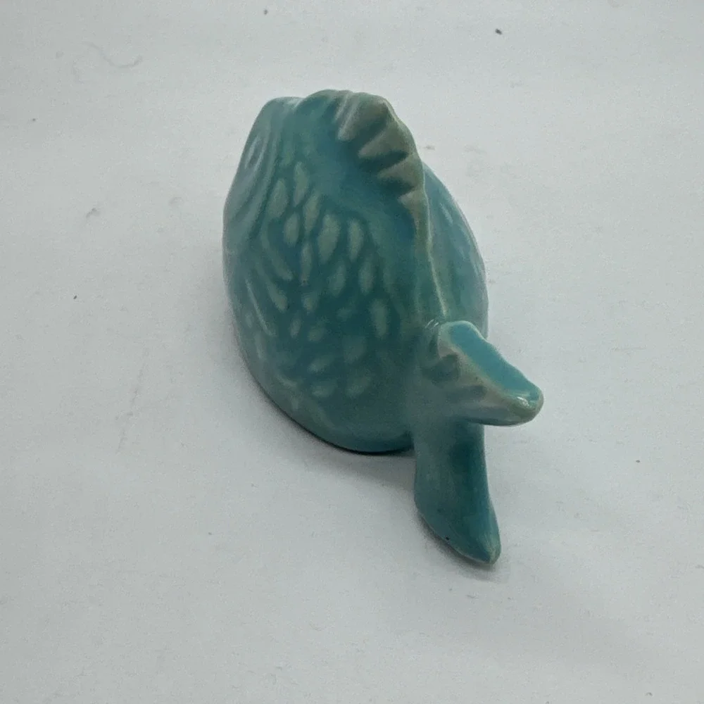 Chicken Of The Sea Salt Or Pepper Shaker Turquoise Blue